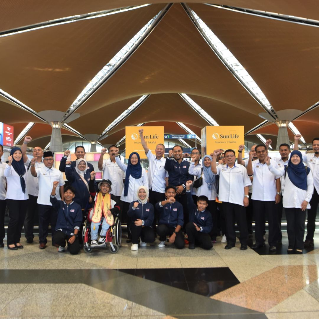 Majlis Penyerahan Jalur Gemilang Kontinjen Malaysia ke GITC